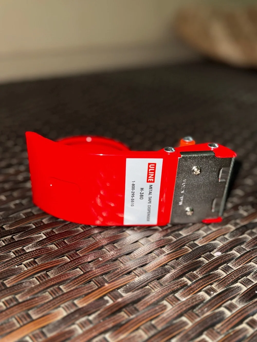 ULINE Red Metal 2” Tape Dispenser NEW